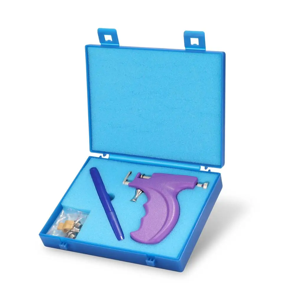 Прошивочный станок пистолет Нержавеющая сталь пирсинг ушей инструментов