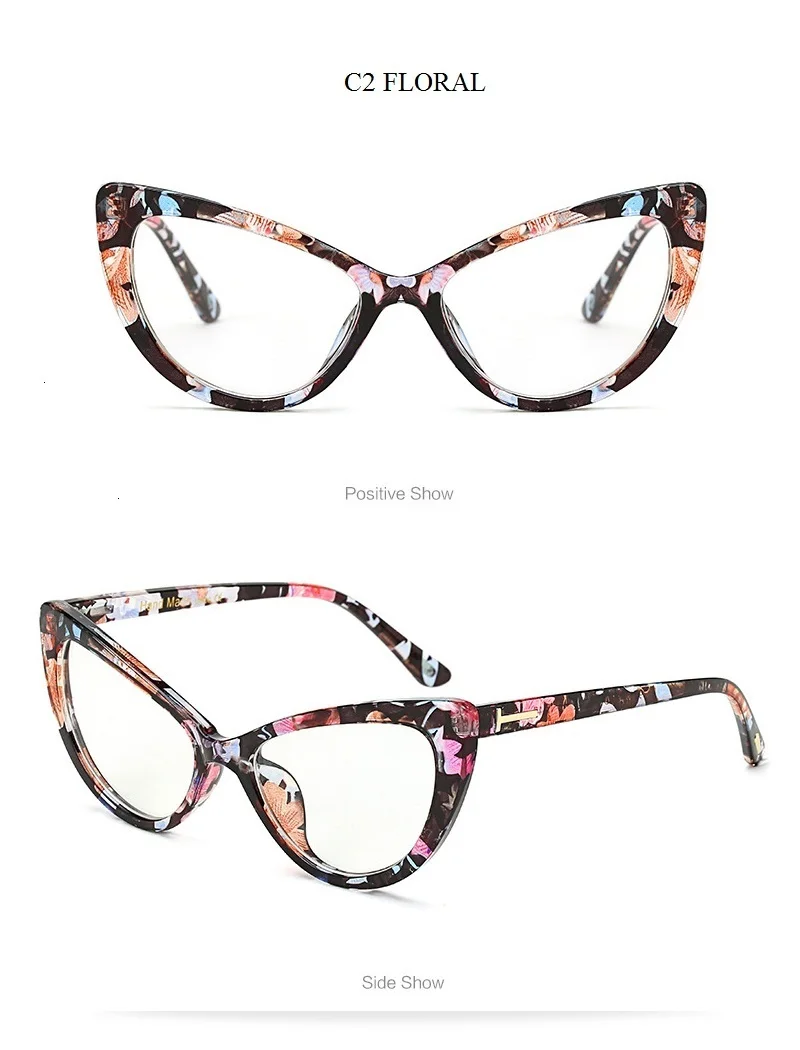 QPeClou оправа для очков в стиле кошачьи глаза женские брендовые прозрачные линзы оправы для очков женские новые Cateye Oculos De Sol Оттенки UV400