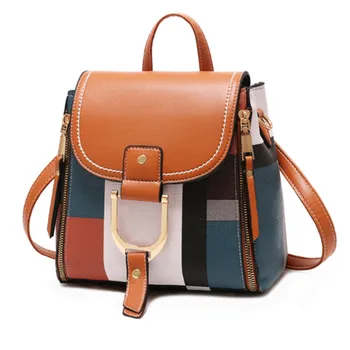

Designer Backpacks Women PU Leather Backpacks Female School BagS for Teenager Girls Laides Shoulder Bag For Women 2020
