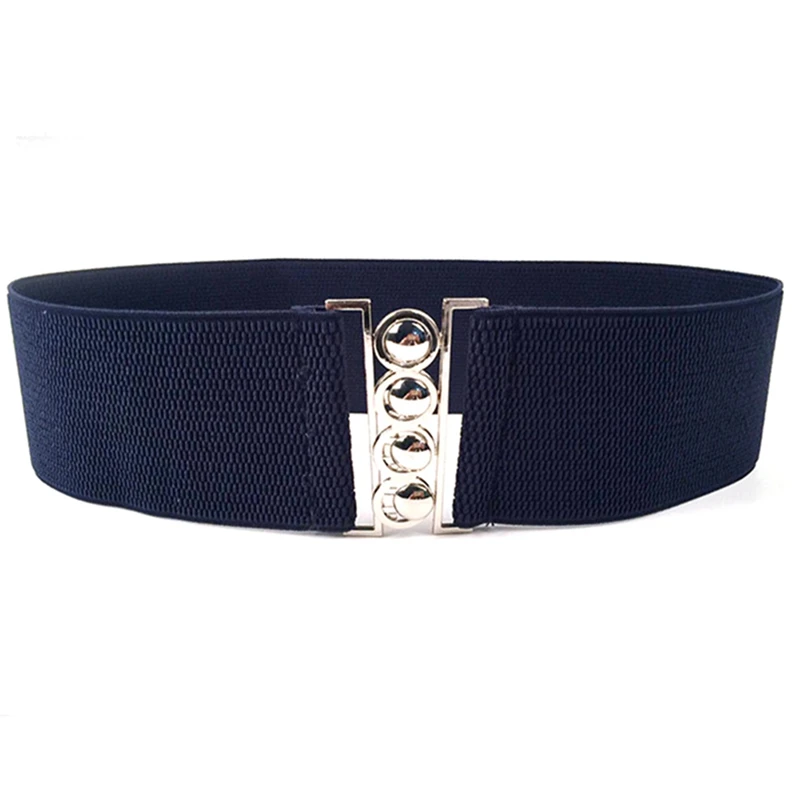 NV Модный Дикий эластичный пояс Тонкий платье аксессуары пояс широкий пояс круглая пряжка четыре сезона доступный женский пояс - Цвет: NV