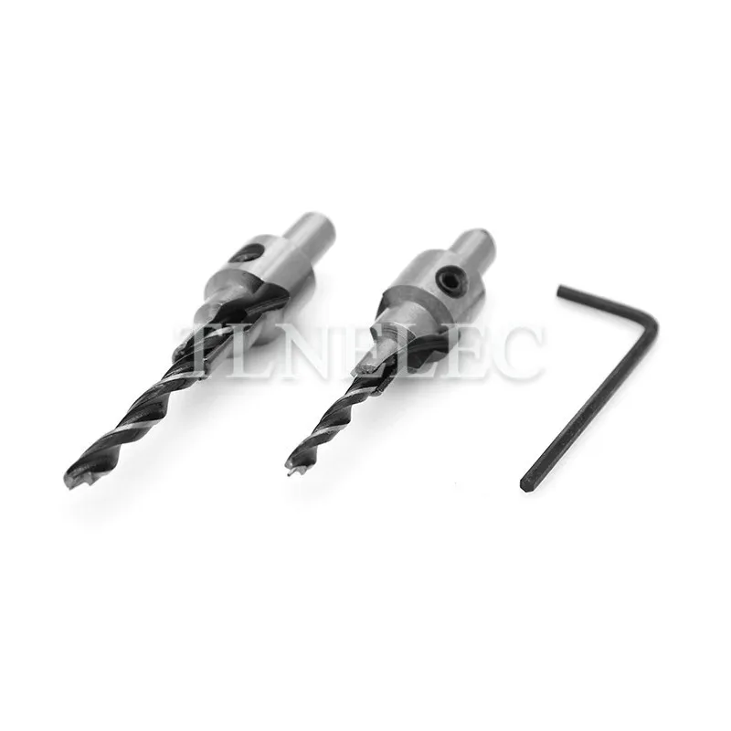 

3 in 1 Two - Blade Three - Stage Woodworking Counterbore Drill Set Three Pointed Woodworking Countersunk Drilling