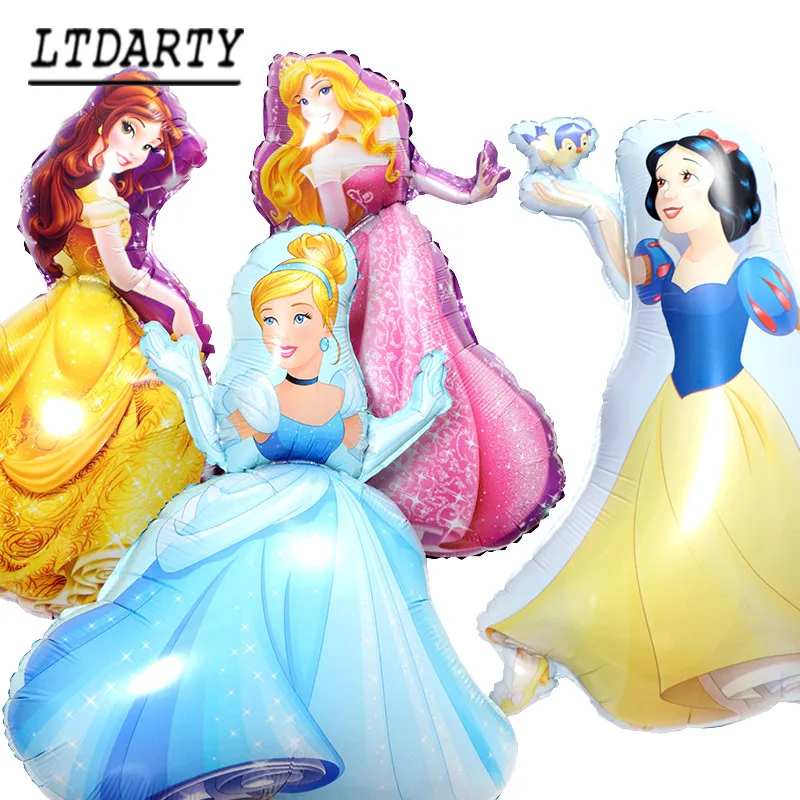 

1pcs big size Princess Balloons Ballet Dancing Snow White helium foil balloon kids Toys Birthday Wedding Decor Party Supplies