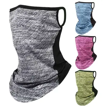 

Spring Summer Cycling Half Face Mask Skin Cool Ice Silk Breathable UV Protection Headwear Bike Headband Mask for Outdoor Sports