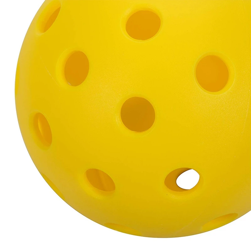 Чистые наружные шары Pickleball специально разработаны и оптимизированы для Pickleball желтого цвета