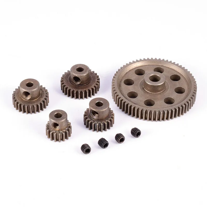 

1set HSP 11164 Steel Metal Spur Diff Pinon Motor Gears 29T 26T 21T 17T 5mm 65T Main Motors Gear