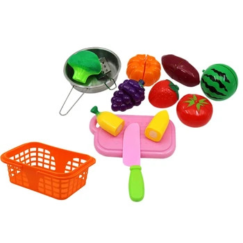

FBIL-Children's Play House Role-Playing Kitchen Toys Cut Fruits and Vegetables Food Toys Creative Play House Kitchen