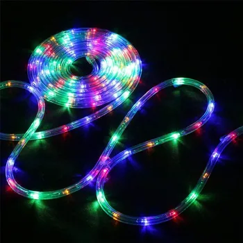 

10-40M LED Strip lights Outdoor Street Garland Safe Voltage Rope String Lights Decorations for House Garden Fence Christmas Tree