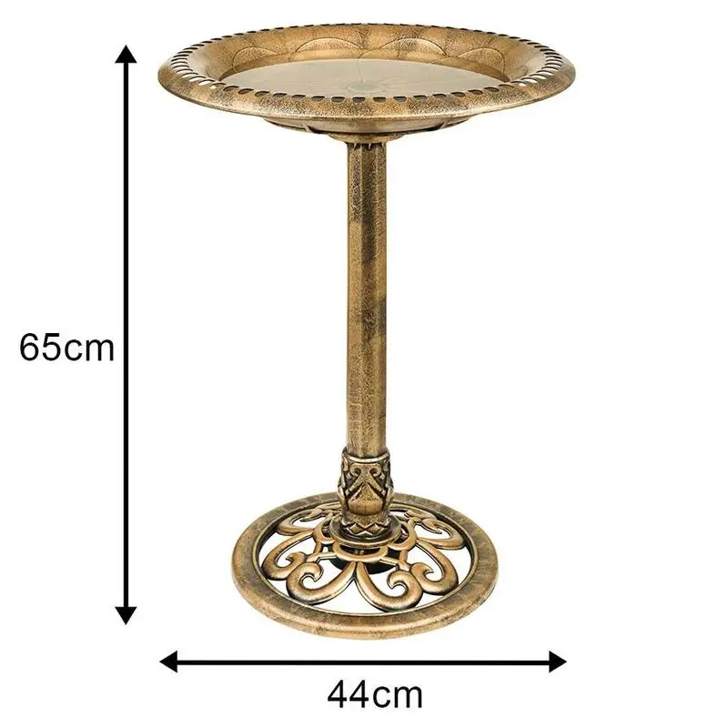 plástico pássaro alimentador quintal estátua birdbath jardim decoração ao ar livre m9q8