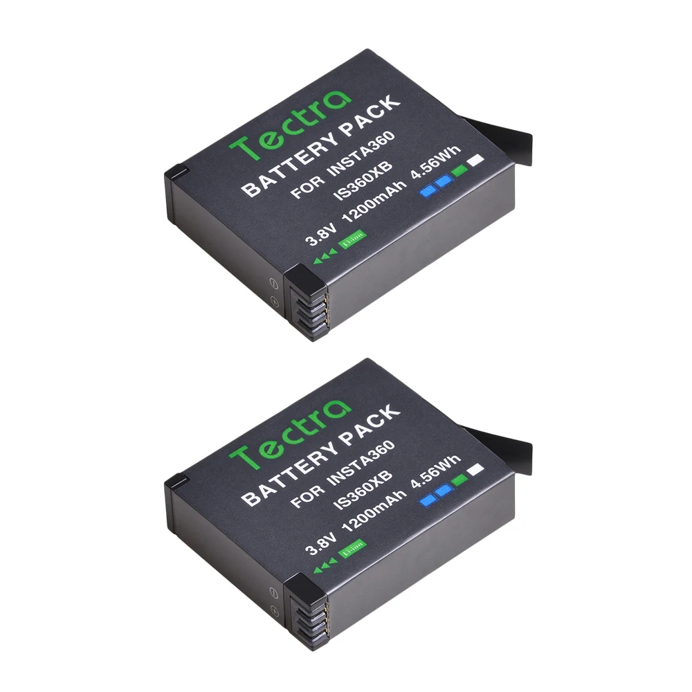 2 batteries 4 шт. 1200 мАч одна X батарея для Insta360 одна X камера запасные батареи - Цвет: 2 batteries