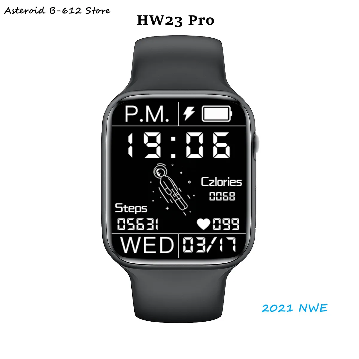 2021new HW23 Pro Smart Watch1.78inch custom dial Bluetooth call 44mm reloj Watches PK iwo 12 pro w46 w26 hw12 hw16 W34 W56 W66