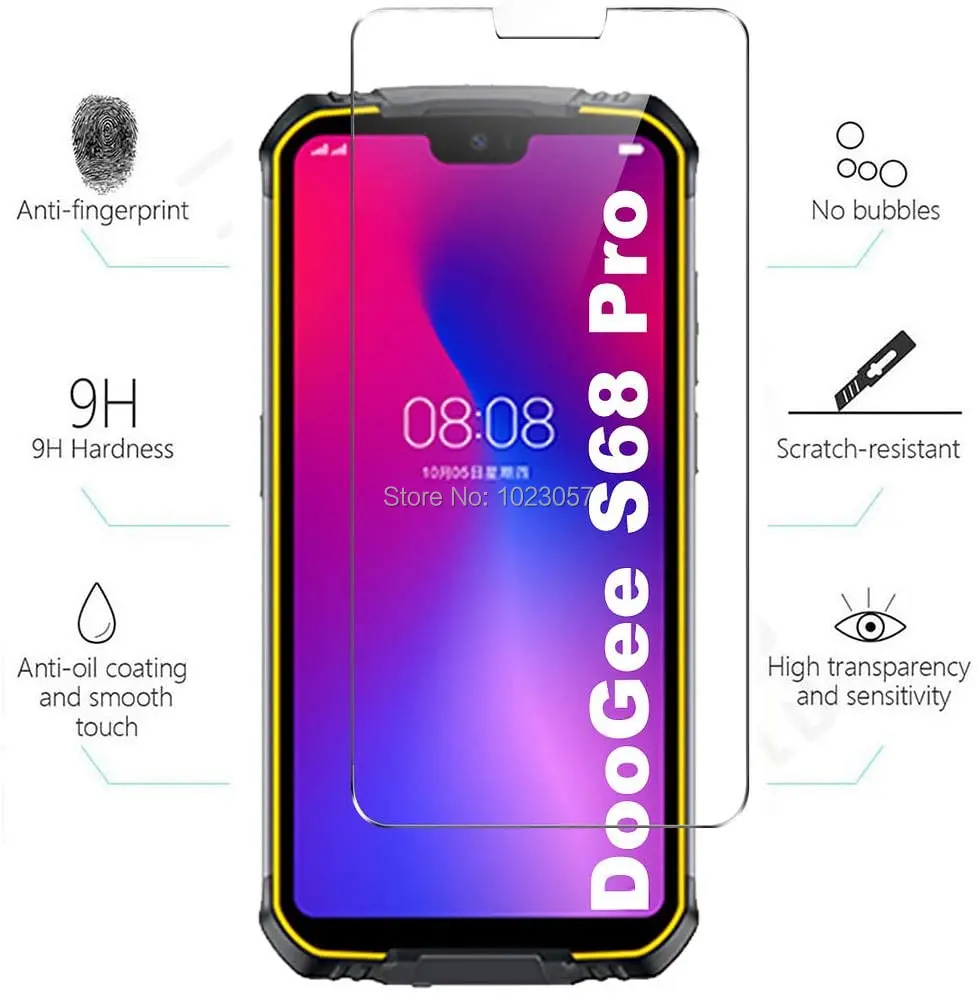 3 в 1 чехол + Камера закаленное Стекло на Doogee S68 Pro экрана мобильного телефона Для 3D