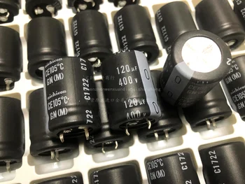 

10pcs/30pcs 120uF 400V NICHICON GN Series 22x30mm High Quality 400V120uF Snap-in PSU Aluminum Electrolytic Capacitor