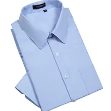 HISDERN Мужская однотонная Повседневная рубашка на пуговицах с длинным рукавом в деловом стиле модные рубашки