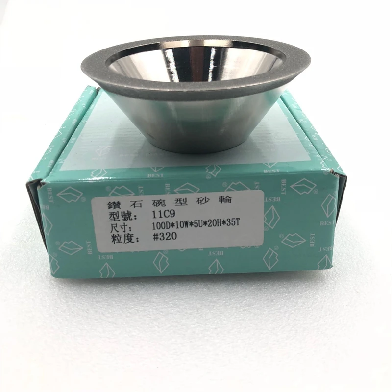 

Diamond electroplated grinding wheel universal cutter grinder CBN alloy grinding wheel blade cutter 100Dx35Hx20d