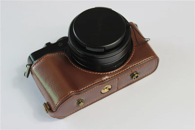 Чехол из искусственной кожи для камеры Panasonic LUMIX LX100II LX100M2 LX100 M2 LX100 MarkII Защитная крышка с ремешком