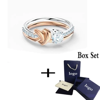 

2020 SWA Fashion new LIFELONG HEART ring, symbolizing long-term love, suitable for girlfriend or wife, sweet and happy love