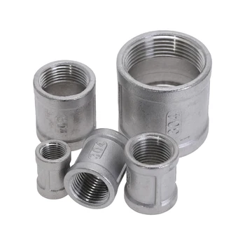 

304 stainless steel 1/4'' 1/2'' 3/8" 3/4" Female Threaded Pipe Fittings DN8 DN10 DN15 DN20 water gas connector adapter jointer