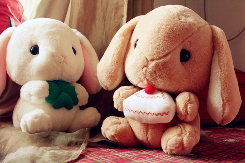 32/40 см Симпатичные мягкие Lop кролик мягкие Животные плюшевая игрушка кролик кукла подушка подарок для маленьких девочек, платье для дня рождения, рождественский подарок