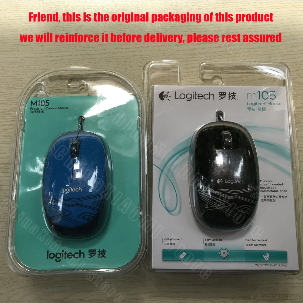 Мышь Logitech M105 Проводная с разноцветной портативной 1000 точек/дюйм|Мыши| |