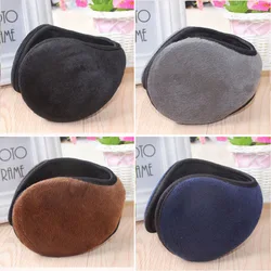 2021 nova unissex plush earmuffs mulher homem inverno quente earmuff preto 10cm orelha envoltório acessórios
