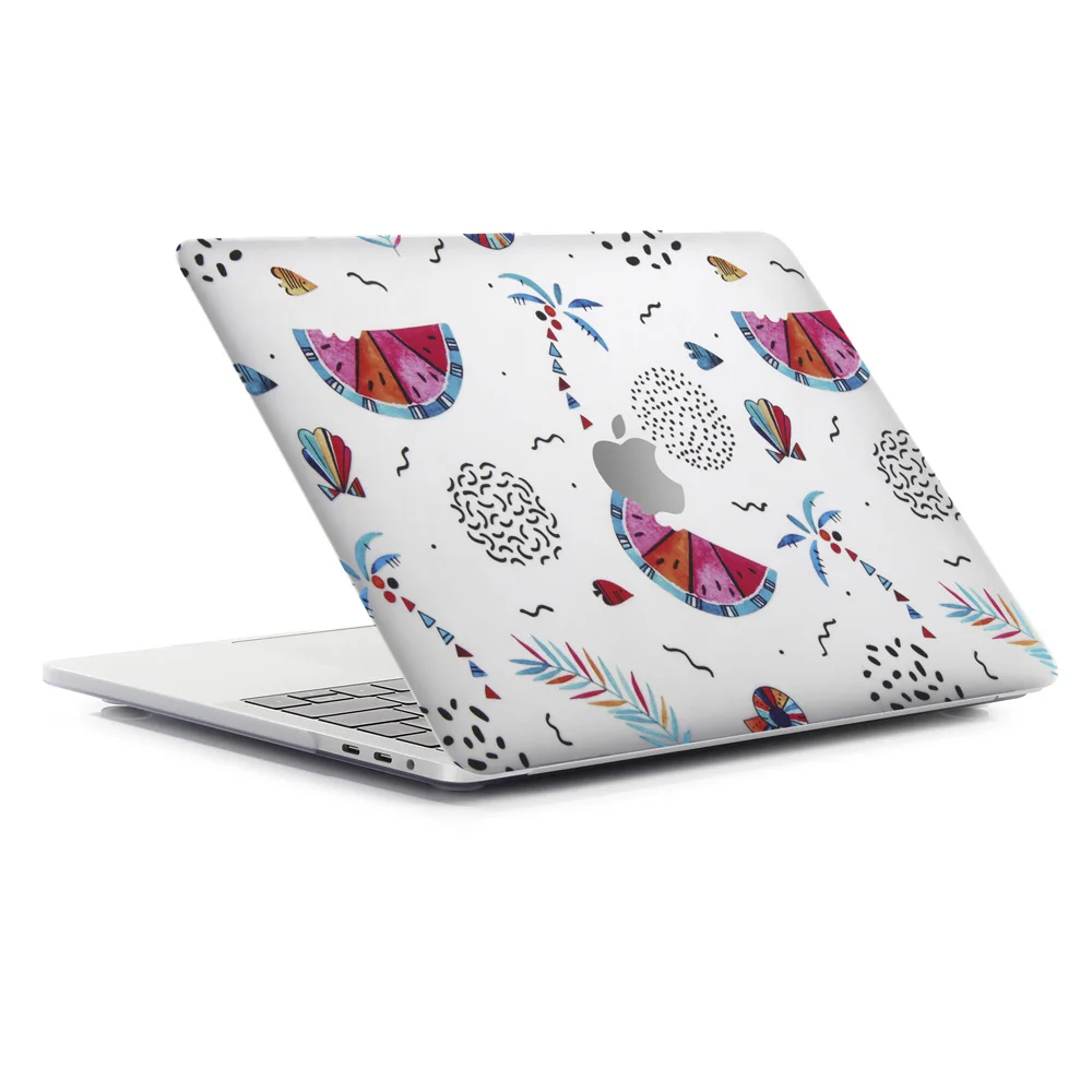 Чехол для ноутбука с 3D принтом для MacBook Air Pro retina 11 12 13 15 дюймов с сенсорной панелью, чехол+ прозрачная крышка для клавиатуры