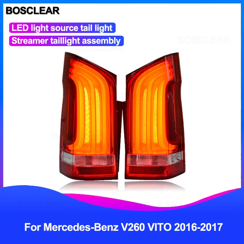 Для Benz V260 светодиодный ные фары + задние 2016-2017 для Mercedes vito DRL Bi линзы автомобильные