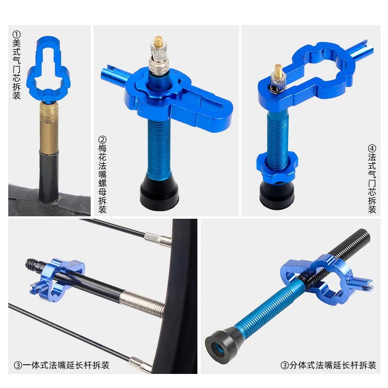 2Pcs TOOPRE Bicycle Schrader Presta Valve Core Wrench Tool MTB