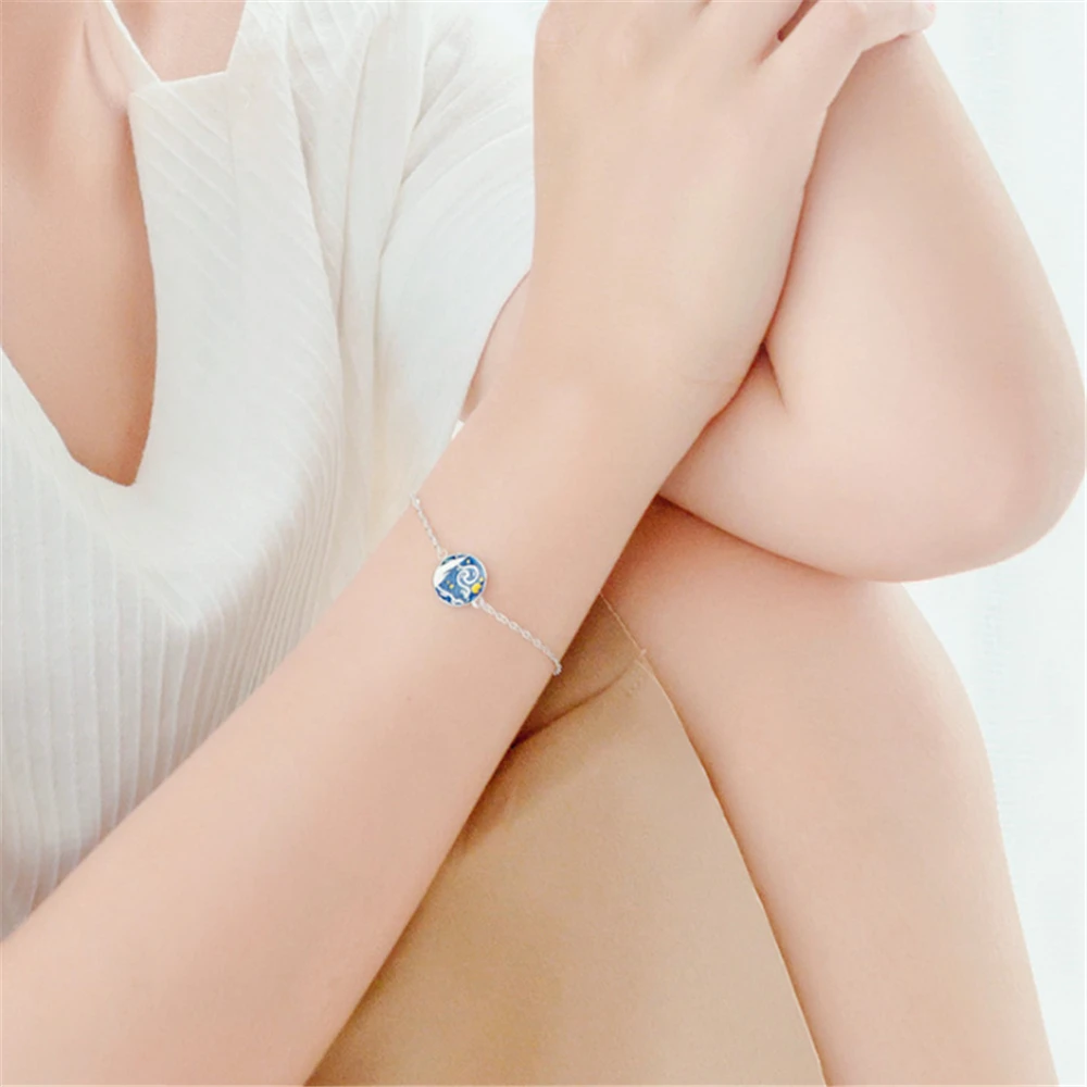 Новинка 2020 стильные модные красивые женские ожерелья с цепочкой Ван Гог Прямая