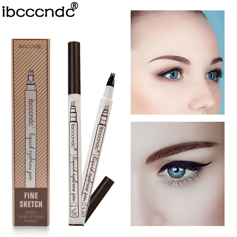 Us 199 3 Colors Microblading Eyebrow Tattoo Pen Fine Sketch Liquid Eyebrow Pen Waterproof Tattoo Durable Eye Brow Pencil Smudge Proof In Eyebrow