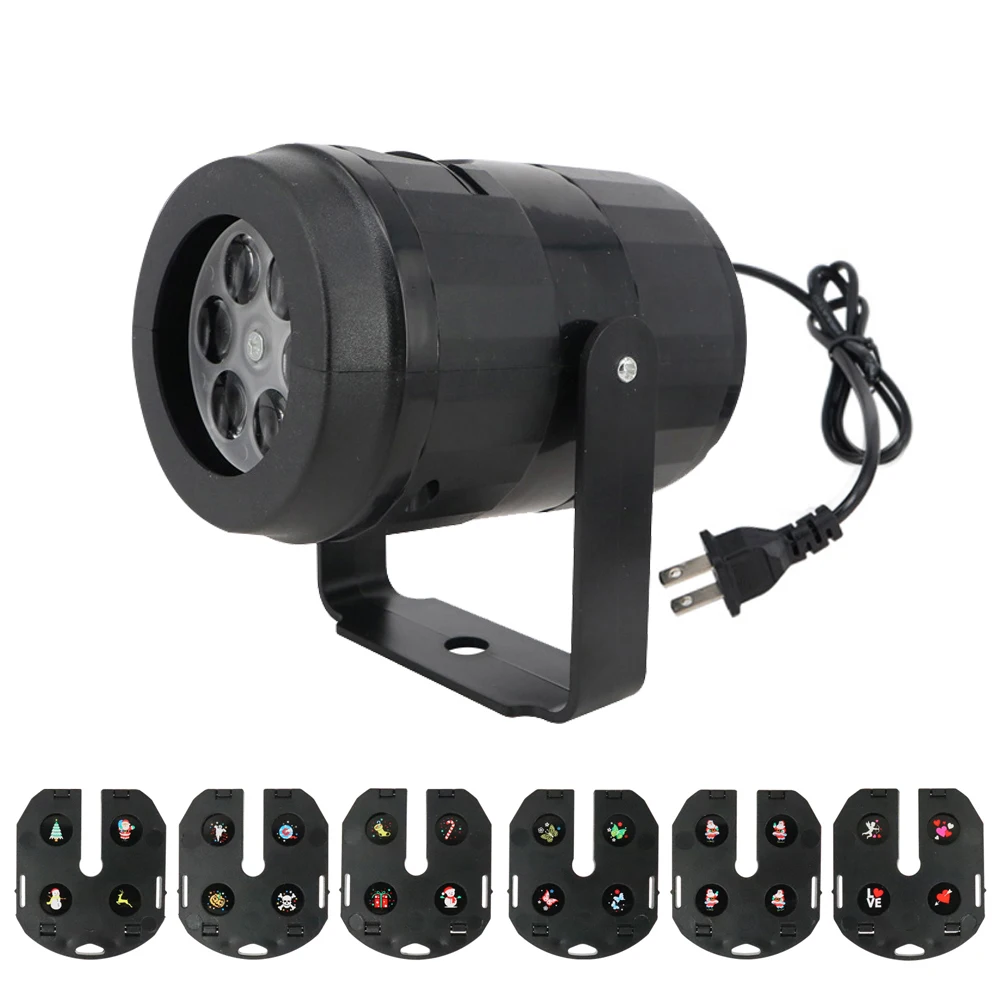 

DIDIHOU LED Cartoon Christmas Halloween Pattern Projector Spotlight Lamp for Party Holiday Christmas Decoration Waterproof