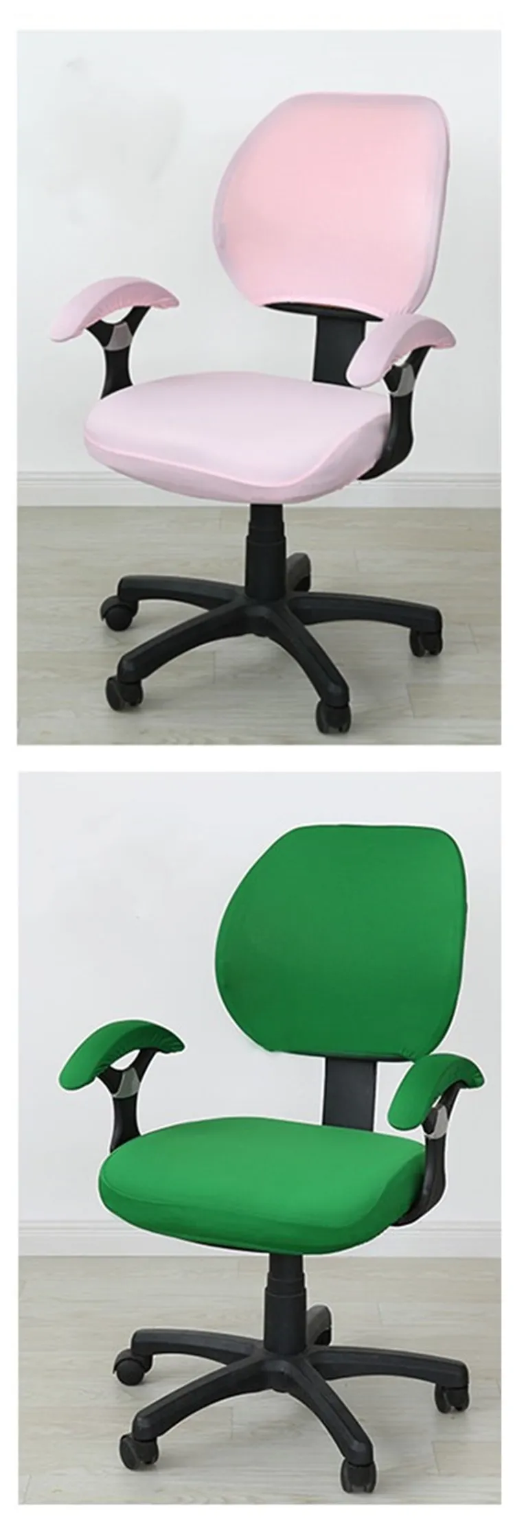 4 adet takim renkli doner sandalye kilifi rahat ofis koltugu kaplama anti kirli bilgisayar slipcovers kati sandalye koruma cantasi chair cover aliexpress