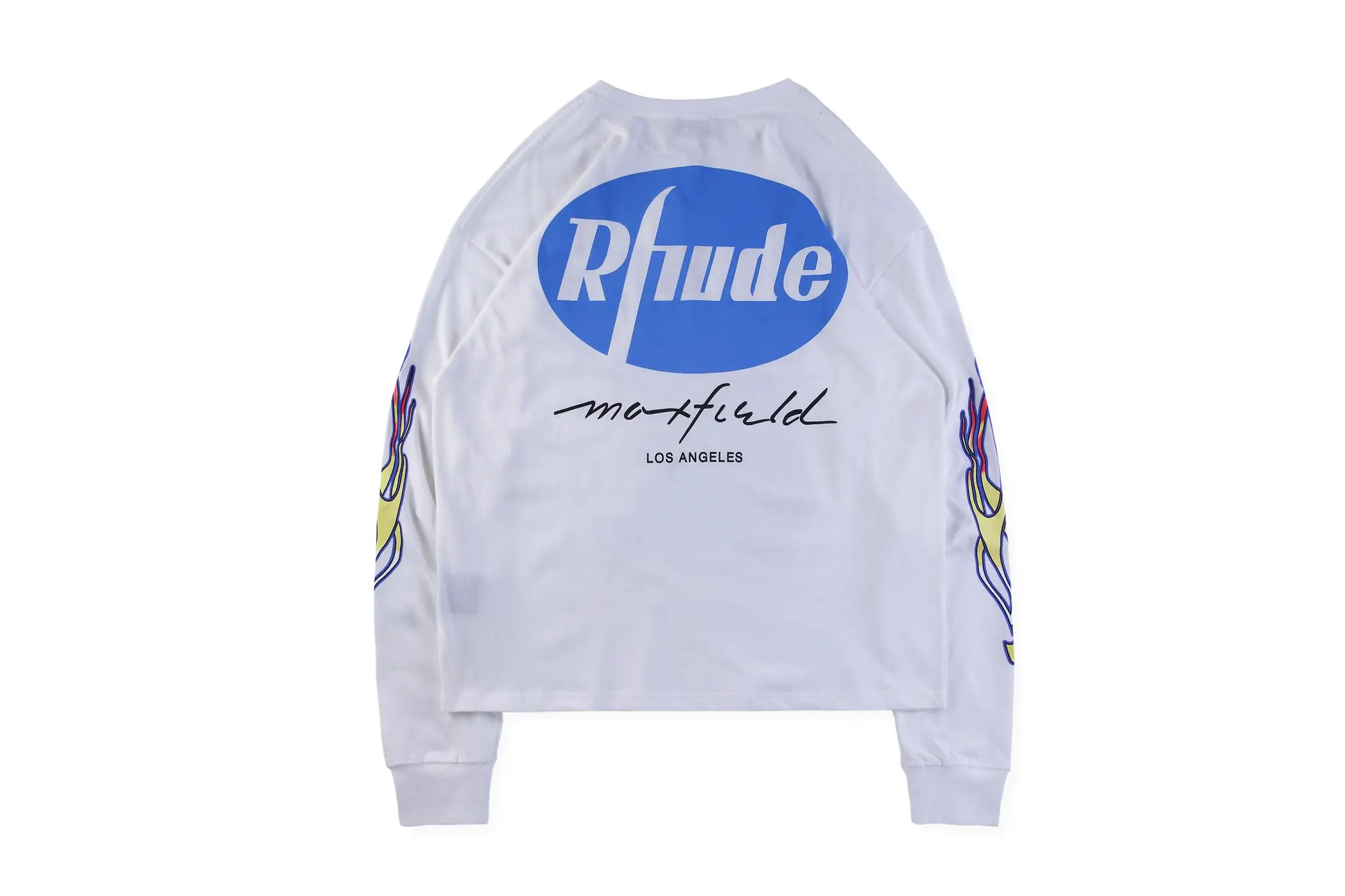 RHUDE толстовки для мужчин женщин оверсайз Орел пирнт 1:1 высокое качество с длинным рукавом RHUDE X Maxfield Толстовка La RHUDE толстовки