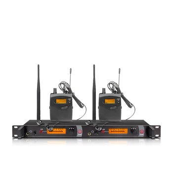 

Ear monitoring wireless system with 2 receivers EM2050 stage monitor ear monitoring system 2 ear monitoring system
