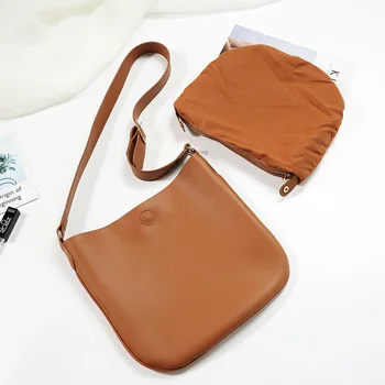 

Mother and child bag simple atmospheric shoulder bag satchel two-piece set trendy large capacity bag female