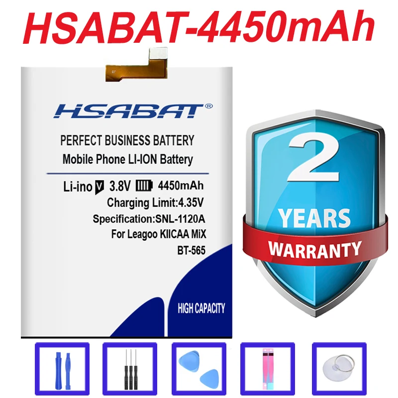 HSABAT 4450mAh BT-565 Аккумулятор для Leagoo KIICAA Mix Высококачественный аккумулятор для телефона
