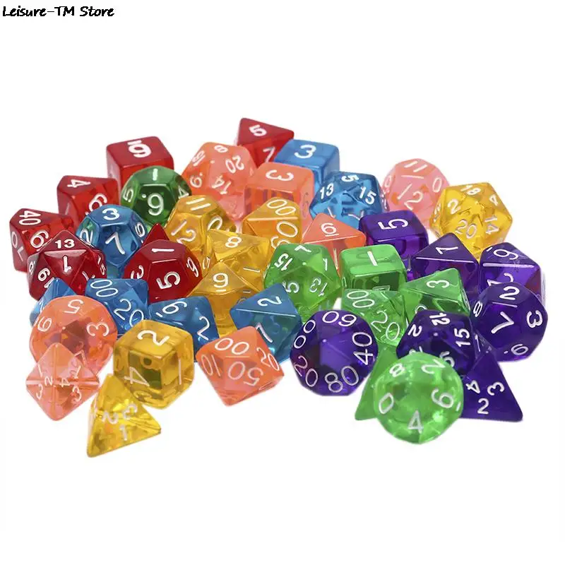 

7pcs/set Creative Game Dice D&D Colorful Multicolor Dice Mixed