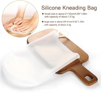 

Reusable Cooking Pastry Tools Soft Silicone Preservation Kneading Non-stick Bags Dough Flour-mixing Bag Kitchen Gadget BPA Bags