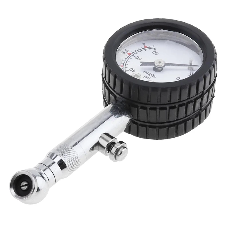 Мотоцикл автомобильный воздушный датчик давления в шинах Dial Meter большая металлическая колесная тележка тестер 0-60PSI высокого качества