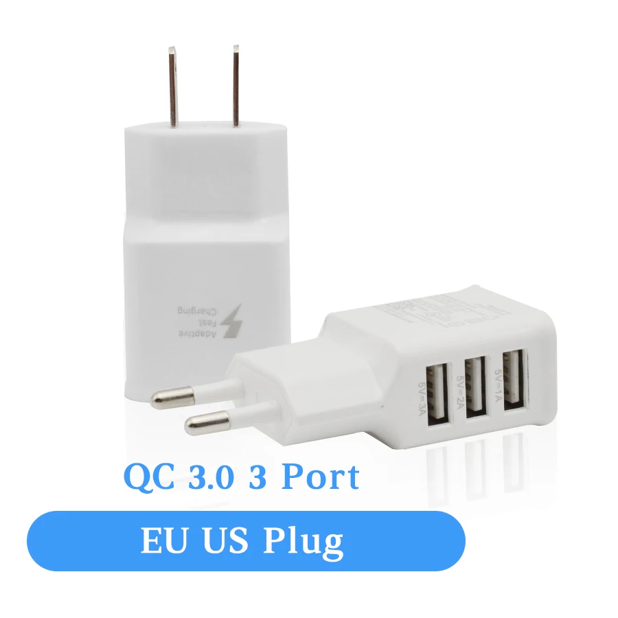 QC 3,0 Быстрая зарядка 3,0 USB зарядное устройство адаптер многопортовый USB зарядное устройство адаптер питания Мобильный телефон планшет универсальное 18 Вт быстрое зарядное устройство