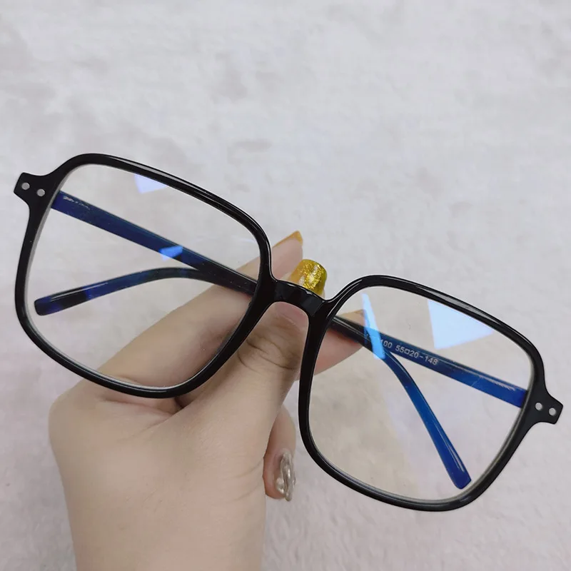 

LONSY Fashion Myopia Glasses Frame For Women Men Anti Blue Light Square Spectacles Ladies Transparent Computer Optical Eyewea