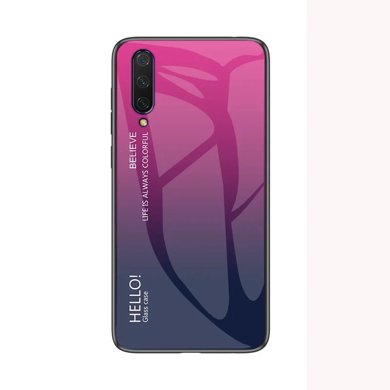 9 Для Y9 Prime цветной мраморный 9H стеклянный чехол для huawei P Smart Z чехол силиконовый край задняя крышка чехол для huawei Y9 Prime - Цвет: 9