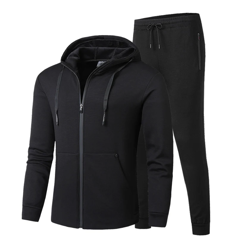 New Tracksuits Mens Sportswear Sets Thicken Hoodies+ Pants Suit Sweatshirt Sports Winter Suit Male Quality Clothing Asian Size
