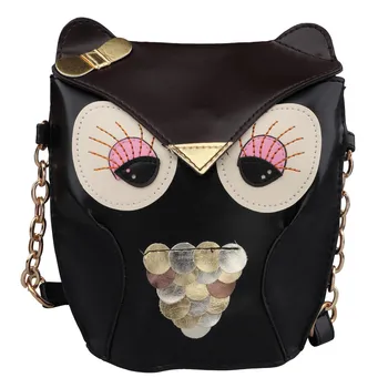 

Bags For Women 2019 Women Leather Small Handbag Cute Cartoon Animals Owl Shoulder Bag Crossbody Bags Purse Sac A Main Femme