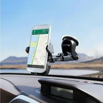 

360 Degree Rotary Vehicle MobilePhone Bracket Auto Long Lever Windshield Suction Cup Stand Car Holder GPS ipad Universal holders
