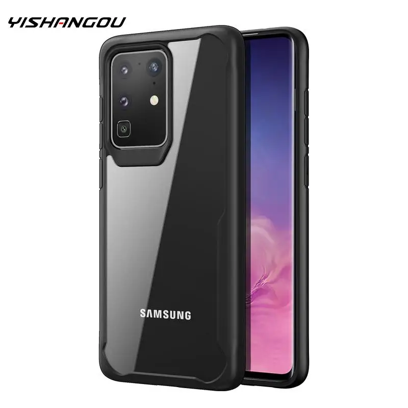 Противоударный армированный чехол бампер для Samsung Galaxy S20 Ultra S10 Note 10 Plus A71 A51 A70s A50s | Бамперы -4000607428077