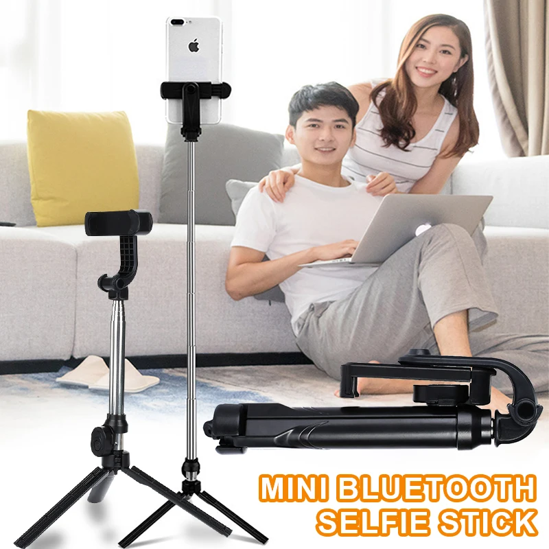 

3 in 1 Wireless Bluetooth Selfie Stick Extendable Handheld Monopod Foldable Mini Tripod With Shutter Remote