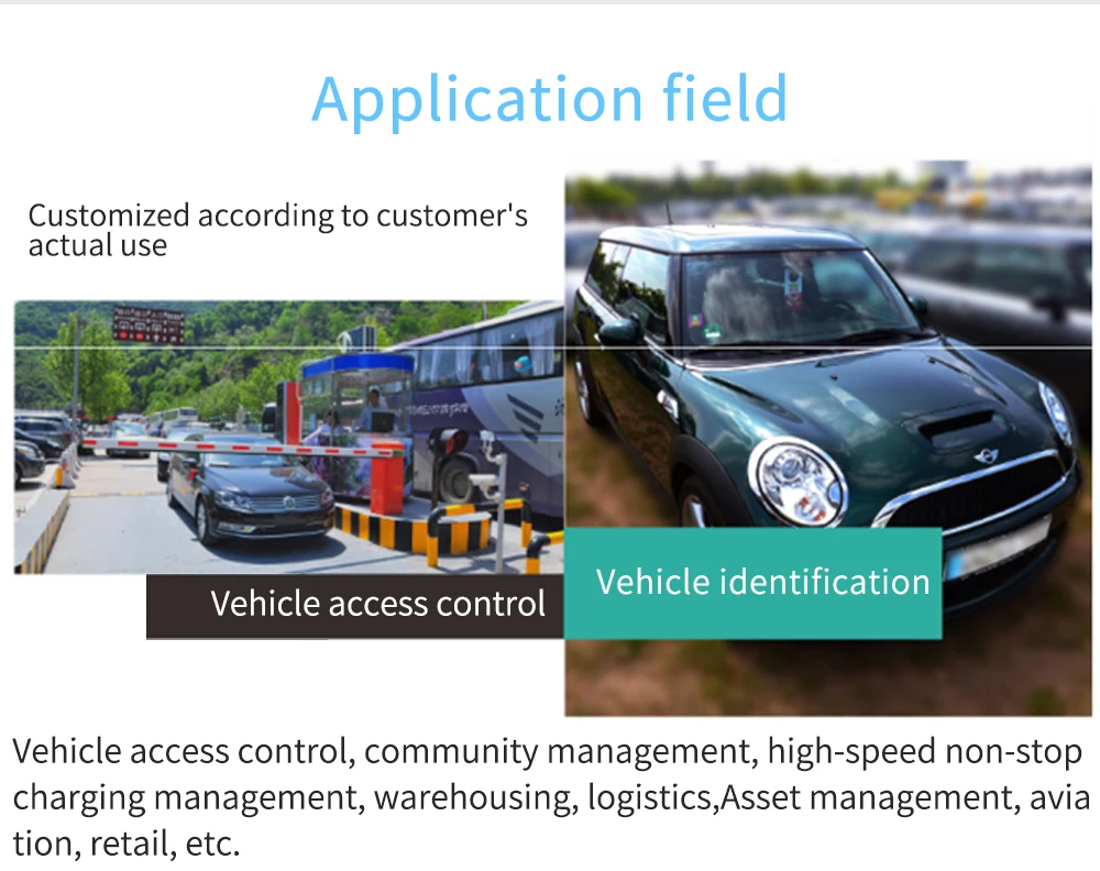 LT-TAG 10045 RFID УВЧ Автомобильная лобовое стекло пассивная разрывная этикетка настроенная 9654 дальность 915 м радиочастота