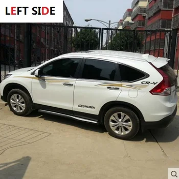 

LEFT SIDE Customize Full Car Stickers Pull Flower CRV Color Strip SUV Body Waist Line Car Stickers Waterproof Accessories