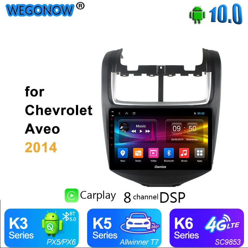 Автомобильный радиоплеер Ownice carplay Android 10 gps-навигация Восьмиядерный процессор 4 Гб