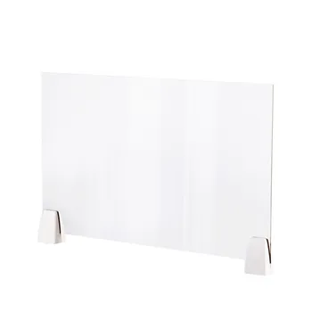 

50x32cm Clear Plastic Sneeze Guard Shield Protection Safety Counter Top for Restaurant Grocery Stores Salons Retailers